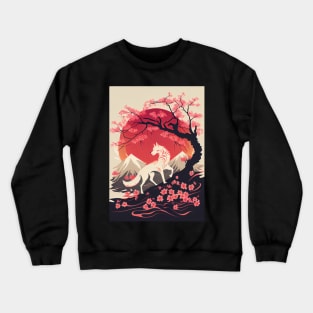 Pastel Kitsune: Cherry Blossom Dreams 4 Crewneck Sweatshirt